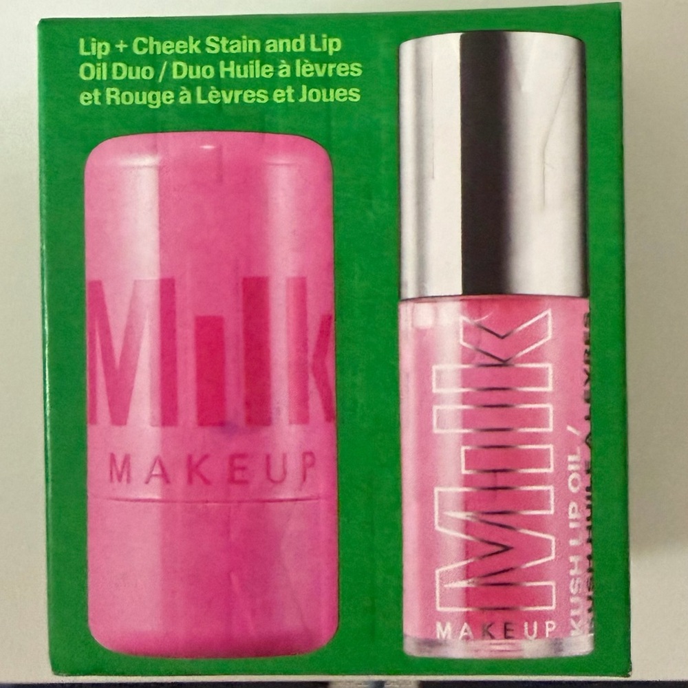 SUMMER SALE ❤️Milk Makeup Lip + Cheek Stain and Lip Oil Duo - Vibrant Pink - Picture 3 of 5